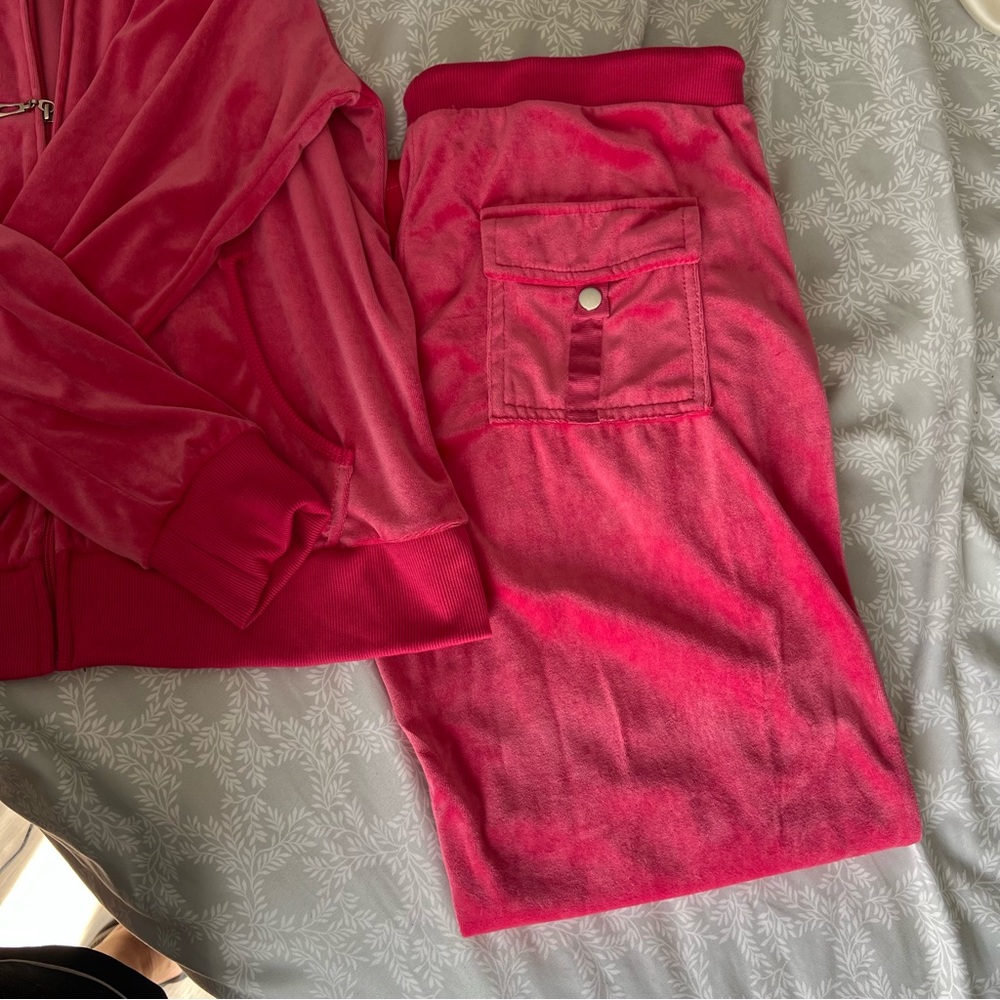 Pink tracksuit suit Y2K